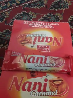 شکلات مغزدار نانی کارامل شیرین عسل بسته 30 عددی