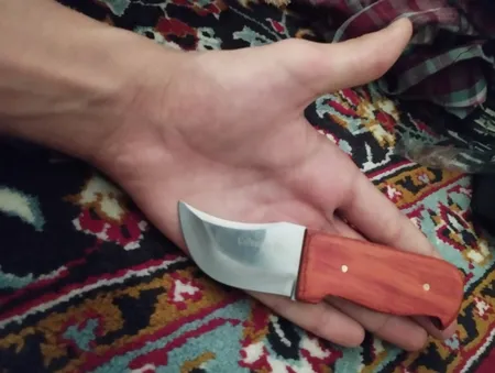 چاقوی سفری مدل کپوری چوبی به همراه کاور