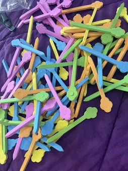 بیگودی مو مدل فومی بسته 100 عددی