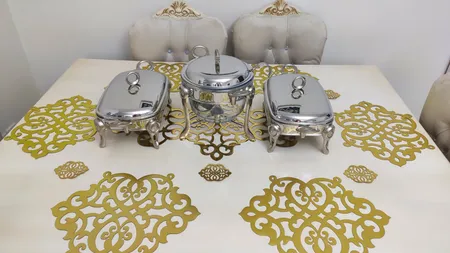 زیر بشقابی چرم مصنوعی دکورانر مدل P901 ست 6 عددی