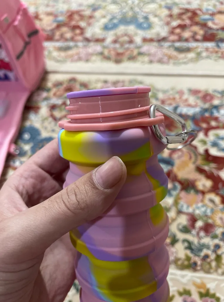 قمقمه مدل آکاردئونی تاشو  New06 گنجایش 0.5 لیتر