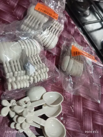 قاشق ادویه طرح گل بسته 12 عددی