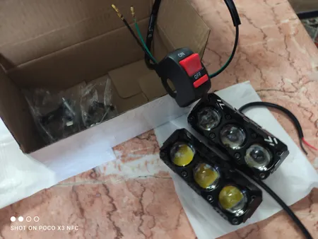 پروژکتور آفرودی موتور سیکلت و خودرو مدل 3-LNZ  بسته 2 عددی