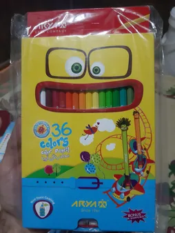 مداد رنگی 36 رنگ آریا مدل 3018