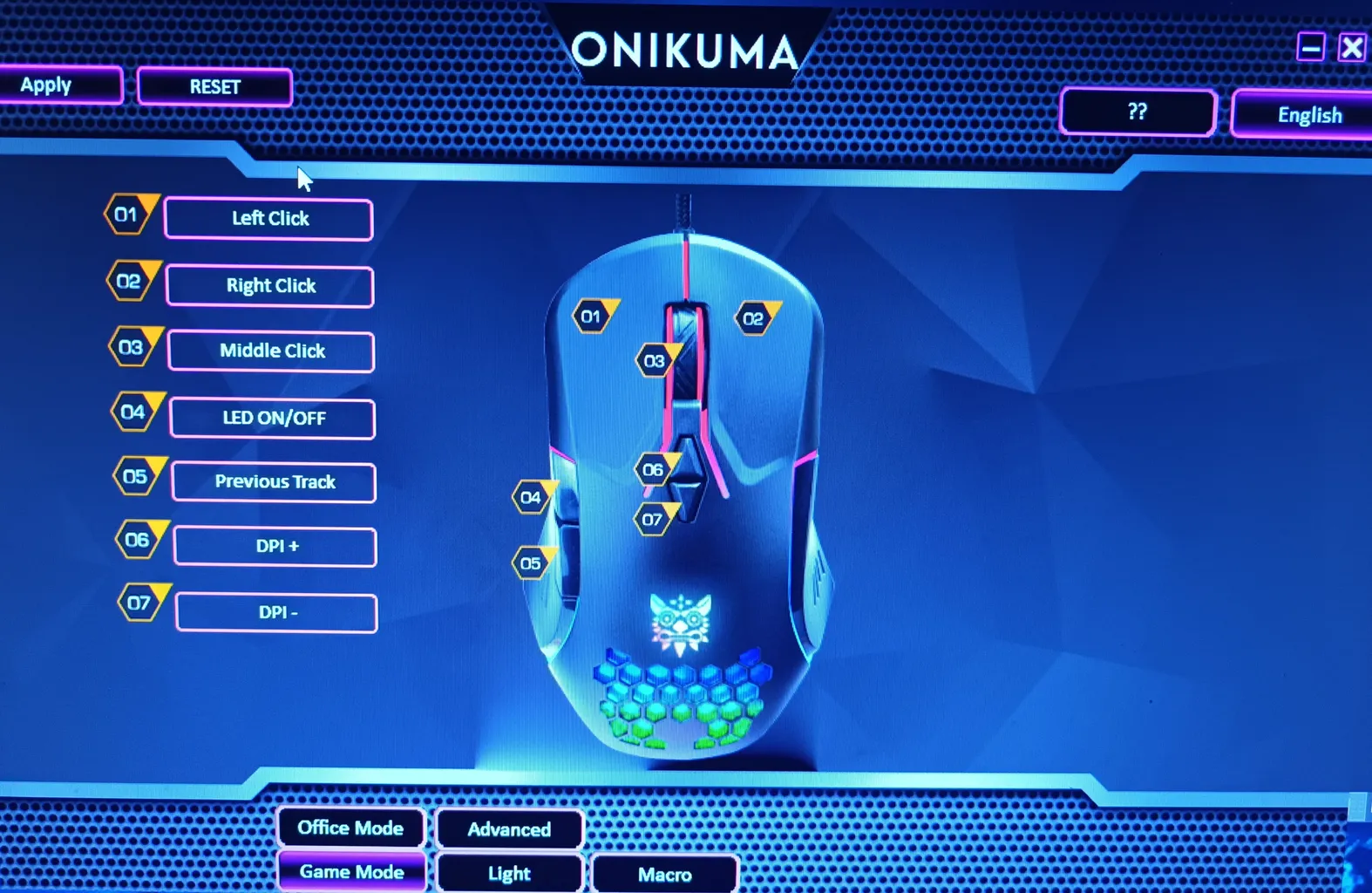 ماوس مخصوص بازی اونیکوما مدل CW902