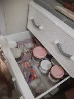 فایل کشویی الوند پلاستیک طرح حصیری کد 404