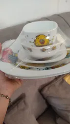 سرویس غذا خوری 5 تکه کودک پارس اوپال مدل باب اسفنجی کد 752