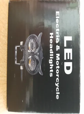 چراغ جلو موتور مدل لنزدار جغدی کد led