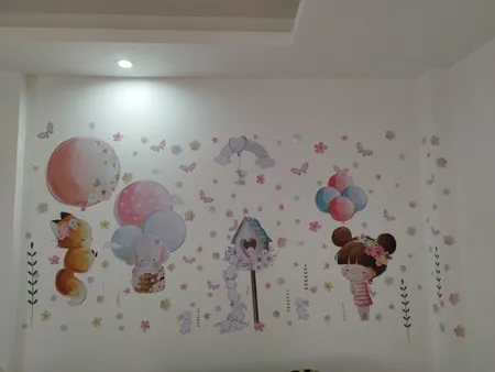 استیکر دیواری کودک راتیانا مدل happy_girl