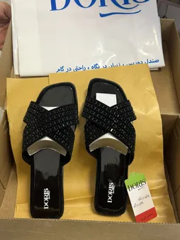 صندل زنانه دوریس مدل آسمان ضربدری