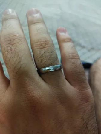 انگشتر مدل رینگ ساده استیل 04