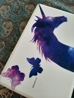 استیکر لپ تاپ کد uni-corn01 به همراه برچسب حروف فارسی کیبورد