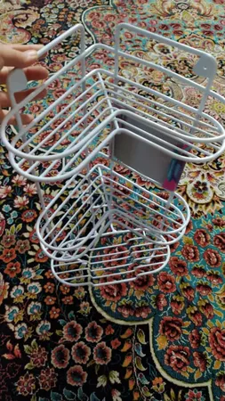 قفسه حمام گل رز مدل FLR-VATE808 طرح قلب سه طبقه