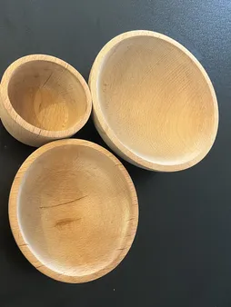 کاسه چوبی روز مدل Kr0010-15-20 مجموعه 3 عددی