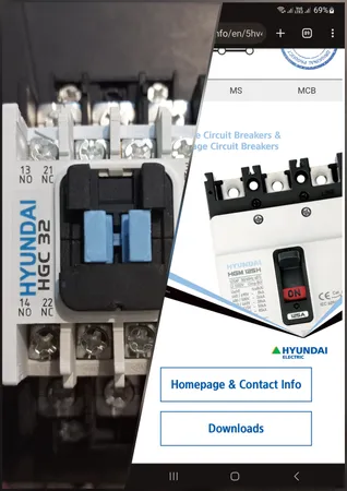 کنتاکتور هیوندای مدل HGC32 ظرفیت 32 آمپر