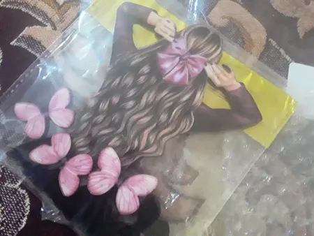 تاپر تزیین کیک بهگز مدل دختر پاپیونی مجموعه 6 عددی