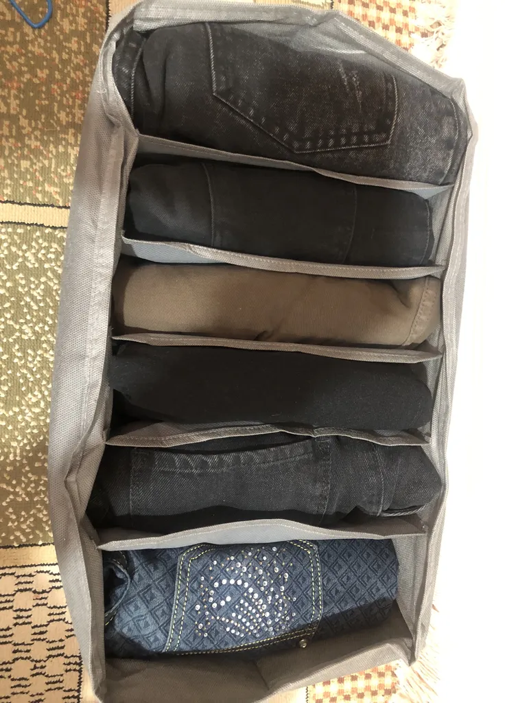 ارگانایزر لباس مادام کوکو مدل 6 خانه بسته 4 عددی