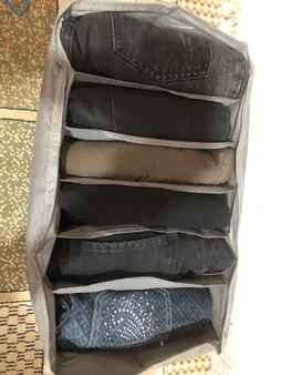 ارگانایزر لباس مادام کوکو مدل 6 خانه بسته 4 عددی