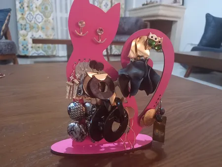 استند جواهرات طرح گربه مدل C1