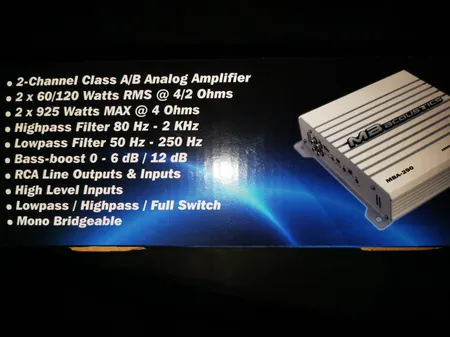 آمپلی فایر خودرو ام‌ بی آکوستیکس مدل MBA-290