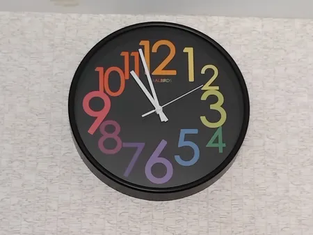 ساعت دیواری سال بردز طرح عدد رنگی