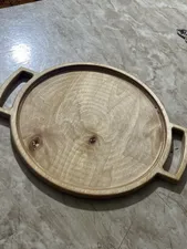 تجریه خرید سینی مدل چوبی QR-2023