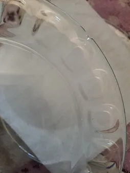 بشقاب غذاخوری بلور کاوه مدل مروارید بسته 6 عددی