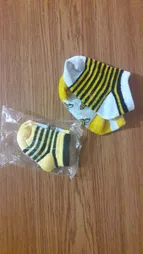 جوراب نوزادی طرح زنبور مدل N21