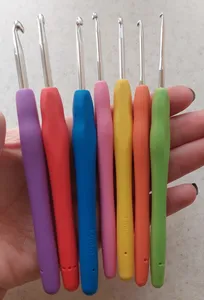 تجریه خرید قلاب بافتنی مدل Ge07 مجموعه 7 عددی