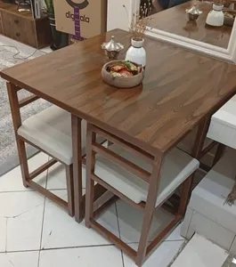 تجریه خرید میز و صندلی ناهارخوری 4 نفره مدل کمجا مربع V04