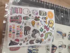 تجریه خرید استیکر لب تاپ طرح positive energy مجموعه 37 عددی