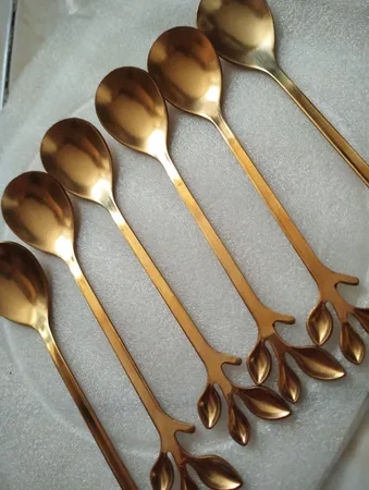 قاشق چای خوری مدل برگ کد 00601 مجموعه 6 عددی