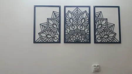 استیکر دیواری طرح ماندالا کد 002 مجموعه 3 عددی