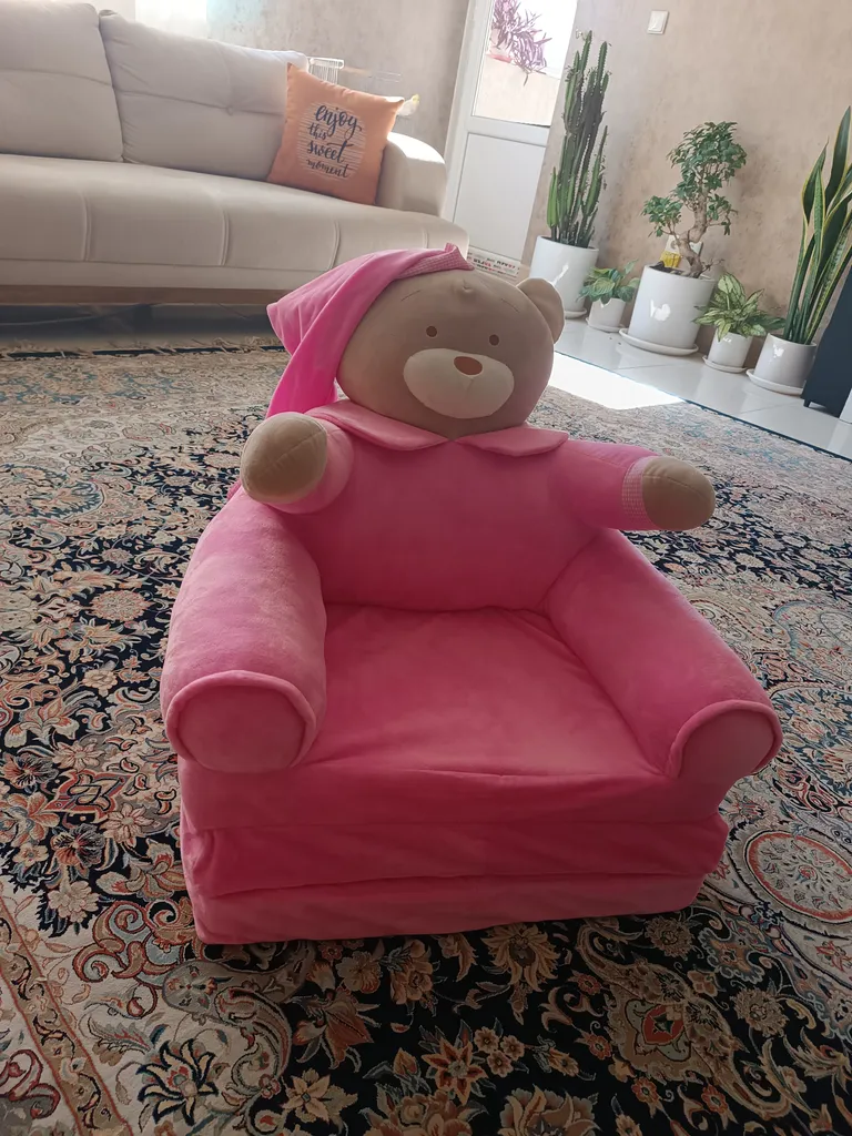 مبل کودک مدل تختخواب شو طرح خرس تدی کد JiM110