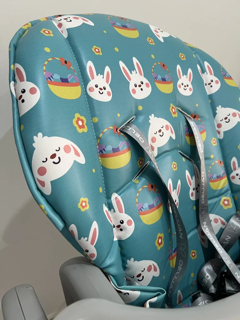 صندلی غذاخوری کودک دلیجان طرح خرگوش مدل میلانو