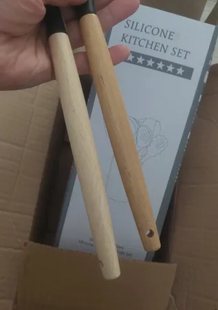 سرویس کفگیر و ملاقه 12 پارچه کیچن ست مدل سیلیکونی کد 01