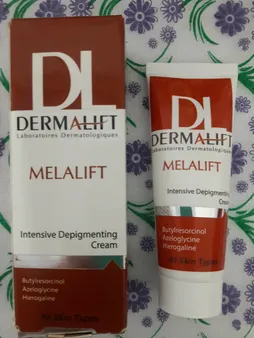 کرم روشن کننده صورت درمالیفت مدل Melalift مناسب انواع پوست حجم 40 میلی لیتر