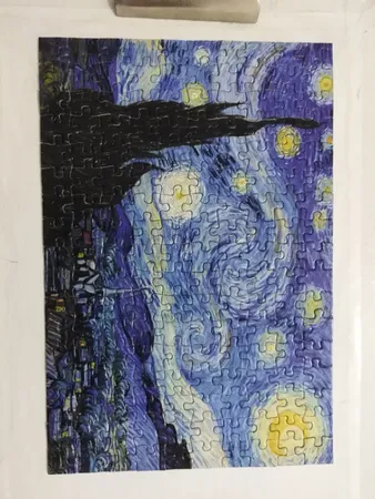 پازل160تکه مینیاتور طرح شب پرستاره ونگوگ کد 01562