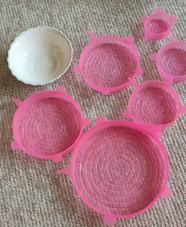 درپوش ظرف سگالش مدل i1245 مجموعه 6 عددی