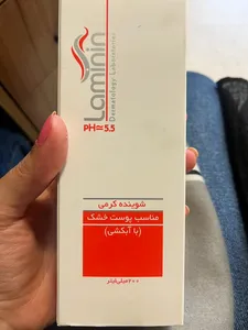 تجریه خرید کرم ژل پاک کننده لامینین مدل Dry And Sensitive حجم 200 میلی لیتر