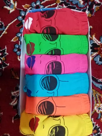 شورت زنانه آوین مدل چاپی 09 مجموعه 6 عددی