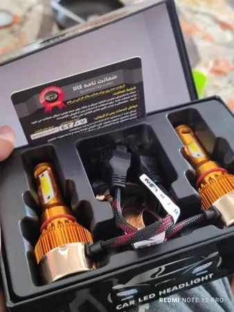 هدلایت لامپ خودرو D9 مدل H4 بسته 2 عددی