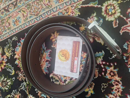 کمربند مردانه کیتی مدل چرم صنعتی پلاکی کد ECO780IN302