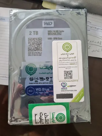 هارددیسک اینترنال وسترن دیجیتال مدل Blue WD20EZAZ ظرفیت 2 ترابایت