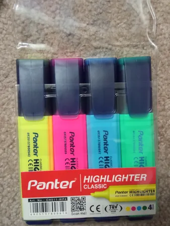 ماژیک علامت گذار 4 رنگ پنتر مدل CH511WP4