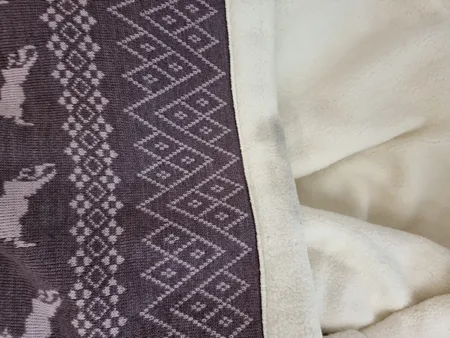 پتو مای هوم مدل بافت پشت خز دار سایز 160x210 سانتی متر