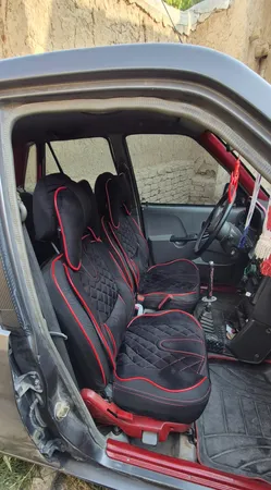 ست کامل روکش صندلی خودرو سپاهان روکش مدل Aoudi-6000 مناسب برای پراید صبا