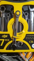 آچار یک سر تخت یک سر جغجغه ای جاب مدل J-10007 مجموعه 7 عددی