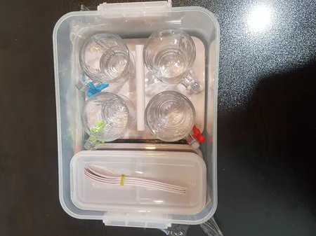 سبد پیک نیک 13 پارچه صدف کد 11