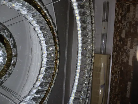 لوستر ام کی ای لایتینگ مدل کریستالی مدرن کد CR-3S